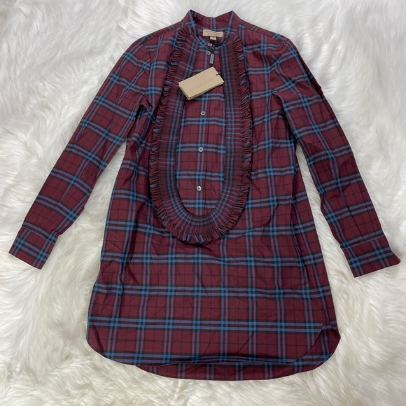 Burberry Laysan Ruffle Bib Shirt - Picture 6 of 7